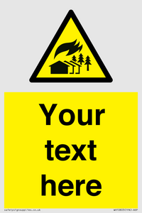 Custom Warning: Large scale fire zone